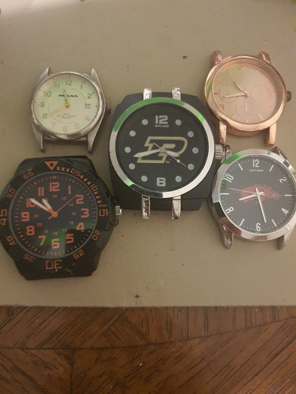 10/$20 Lot Of 5 Working Men's Watch Heads
